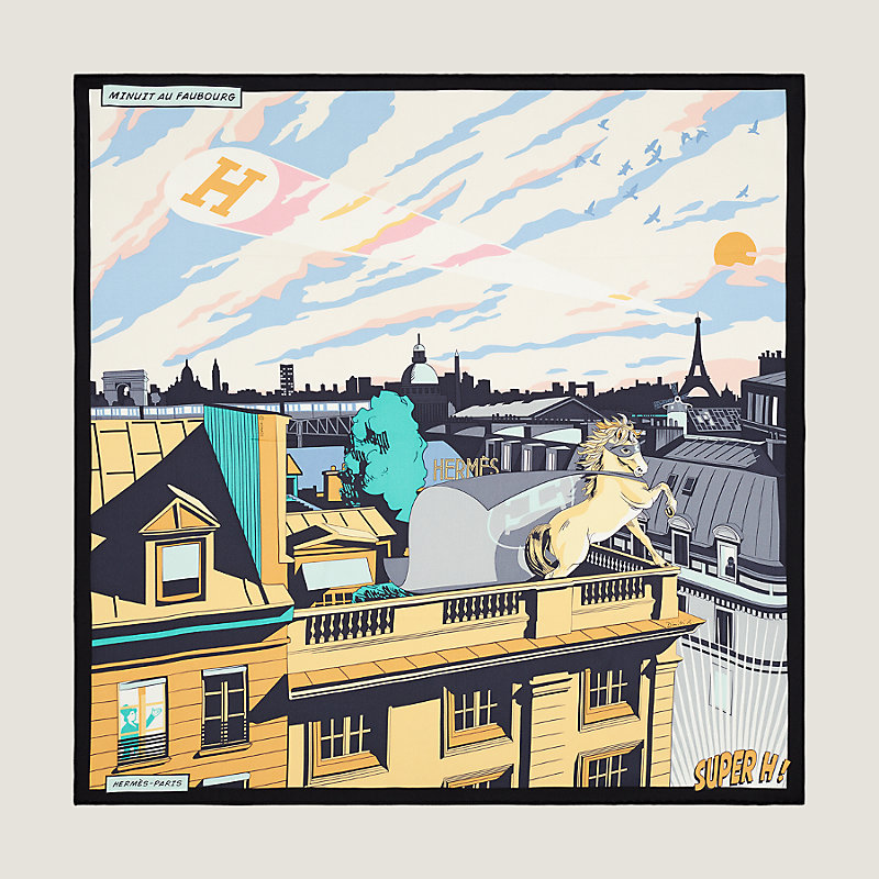 Minuit au Faubourg scarf 70 | Hermès Netherlands